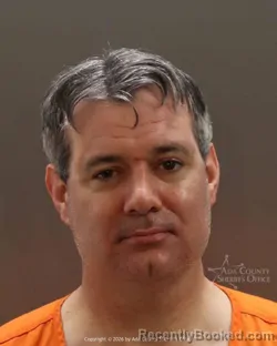 Mugshot of James Halpin Havey booked in Ada County, Idaho on March 10, 2026