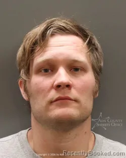 Mugshot of Andrew Ray Mc Rae booked in Ada County, Idaho on October 14, 2026