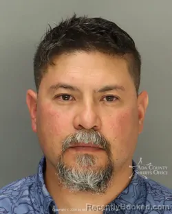 Mugshot of Aaron Jon Lang booked in Ada County, Idaho on May 9, 2026