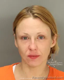Mugshot of Sarah Amber lorena Rapatz booked in Ada County, Idaho on May 5, 2026