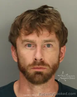 Mugshot of Matthew Scott Olson booked in Ada County, Idaho on September 8, 2026