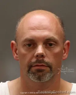 Mugshot of Thomas Jacob Debban booked in Ada County, Idaho on April 29, 2026