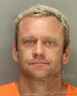 Mugshot of Brendan Lee Walker booked in Ada County, Idaho on July 3, 2026