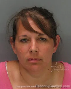 Mugshot of Anne Marie Baer booked in Ada County, Idaho on March 21, 2026