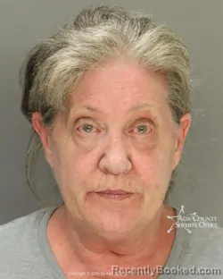 Mugshot of Leslie Lang Nye booked in Ada County, Idaho on July 3, 2026