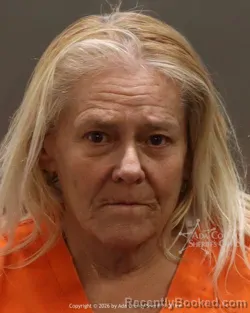 Mugshot of Christine Diane Pendleton booked in Ada County, Idaho on March 16, 2026