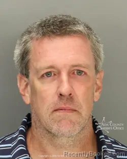 Mugshot of Charles Brock Hogan booked in Ada County, Idaho on July 8, 2026