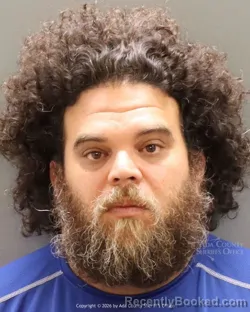 Mugshot of Pierre David Miranda-Aymatt booked in Ada County, Idaho on July 27, 2026