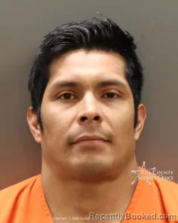 Mugshot of Sergio Brian Ortega-Gonzalez booked in Ada County, Idaho on July 11, 2026