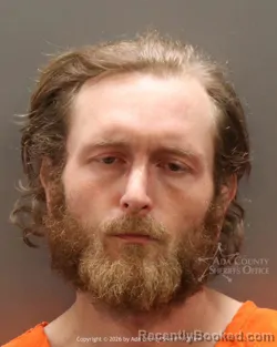 Mugshot of Joshua Arthur Miller booked in Ada County, Idaho on May 21, 2026