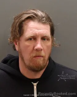 Mugshot of John Connell Maw booked in Ada County, Idaho on March 26, 2026