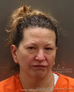 Mugshot of Stephanie Kjerstad booked in Ada County, Idaho on March 6, 2026