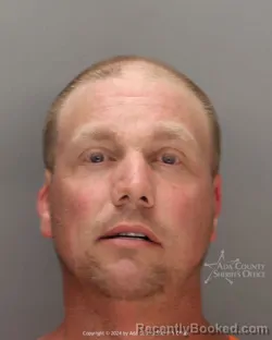 Mugshot of Kyle Thomas Hereford booked in Ada County, Idaho on August 25, 2026