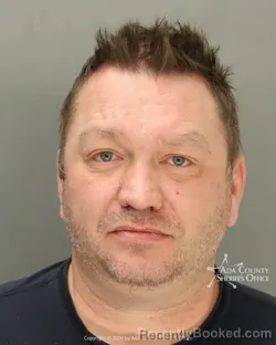 Mugshot of Jacob Randall Skeem booked in Ada County, Idaho on April 8, 2026