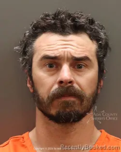 Mugshot of Anthony Raymond Trickett booked in Ada County, Idaho on October 22, 2026