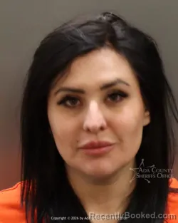 Mugshot of Alysha Lillian marie Laine booked in Ada County, Idaho on March 30, 2026