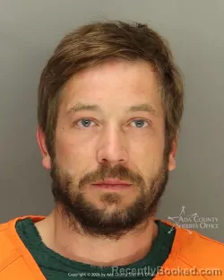 Mugshot of Christopher Thomas Judah booked in Ada County, Idaho on October 11, 2026