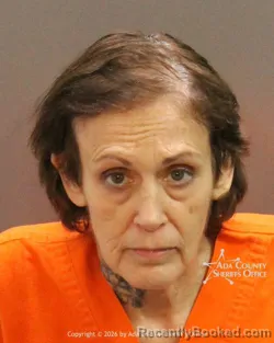 Mugshot of Carla Rose Jacobsen booked in Ada County, Idaho on July 14, 2026