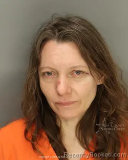Mugshot of Brittny Dawn Allen booked in Ada County, Idaho on August 21, 2026