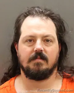 Mugshot of Jarod Stephan Ackerman booked in Ada County, Idaho on September 7, 2026