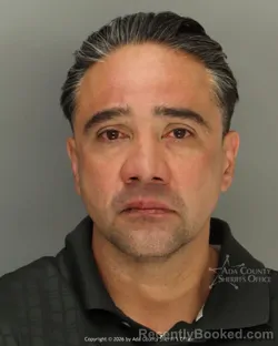 Mugshot of Daxx Ezekiel Diaz booked in Ada County, Idaho on April 28, 2026