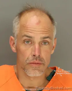 Mugshot of Lucas Burt Wackerli booked in Ada County, Idaho on September 4, 2026