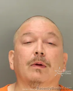 Mugshot of Jerome Sandoval Hugo booked in Ada County, Idaho on July 10, 2026