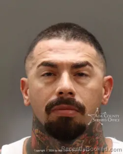 Mugshot of Ryan Jeremy Ford booked in Ada County, Idaho on August 27, 2026