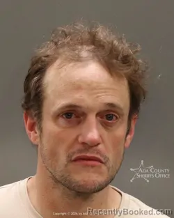 Mugshot of David Thomas Moore booked in Ada County, Idaho on July 9, 2026