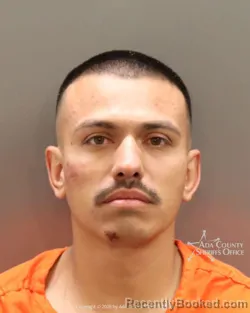 Mugshot of Gabriel Chavez Toscano booked in Ada County, Idaho on July 15, 2026