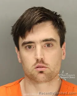 Mugshot of Kevin Craig Bowers booked in Ada County, Idaho on March 27, 2026