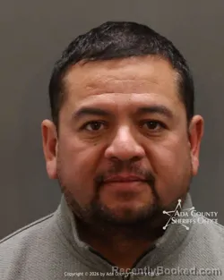 Mugshot of Juan Carlos Vega booked in Ada County, Idaho on March 6, 2026