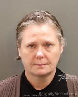 Mugshot of Heather Lynn Horton booked in Ada County, Idaho on March 6, 2026