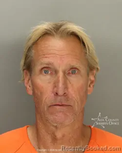 Mugshot of David Edward Genter booked in Ada County, Idaho on September 6, 2026