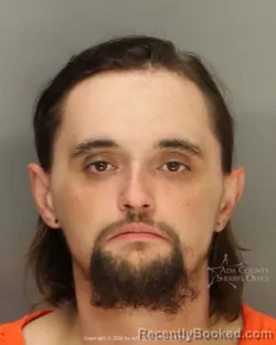 Mugshot of Bradley James Mcdonald booked in Ada County, Idaho on August 27, 2026
