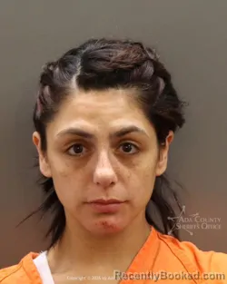 Mugshot of Jasmine Corina Plascencia-Murray booked in Ada County, Idaho on July 8, 2026