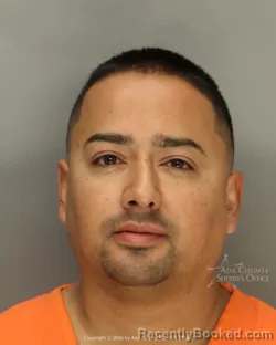 Mugshot of Benjamin Daniel Perez booked in Ada County, Idaho on October 24, 2026