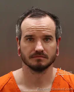 Mugshot of Tyler Adam Puzan booked in Ada County, Idaho on March 19, 2026