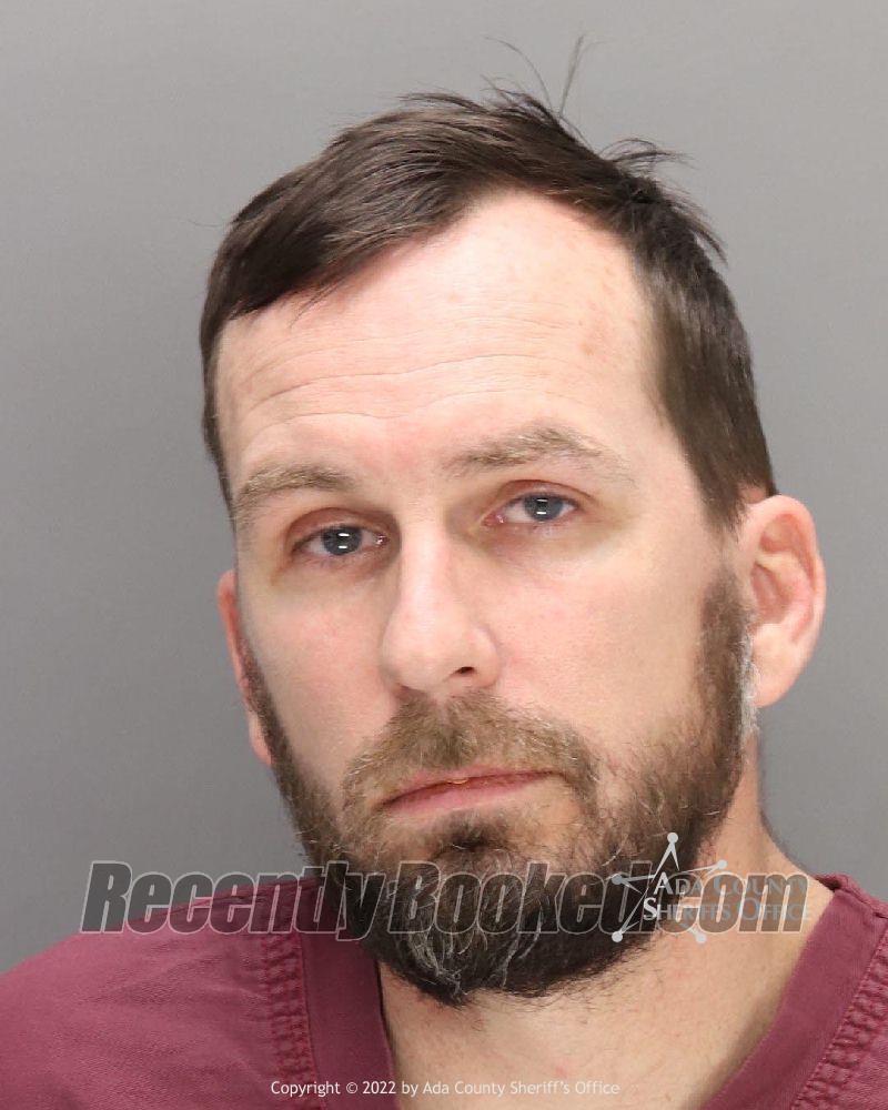 Booking photo from Ada County, Idaho
