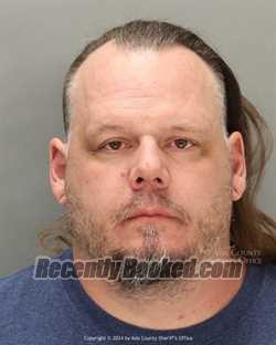 Booking photo from Ada County, Idaho