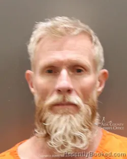 Mugshot of Daniel Jenne Buhler booked in Ada County, Idaho on June 15, 2026