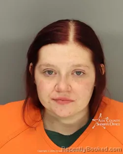 Mugshot of Hayleigh Louise Page booked in Ada County, Idaho on September 26, 2026