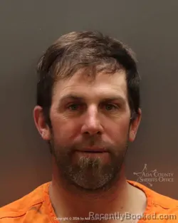 Mugshot of Jarret Jay Nelson booked in Ada County, Idaho on March 27, 2026