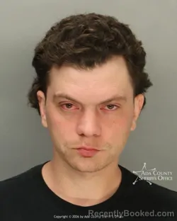 Mugshot of Jacob Randol Horton booked in Ada County, Idaho on May 12, 2026