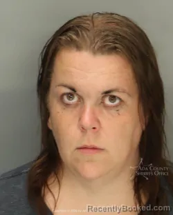 Mugshot of Chantelle Alea Charlton booked in Ada County, Idaho on July 12, 2026