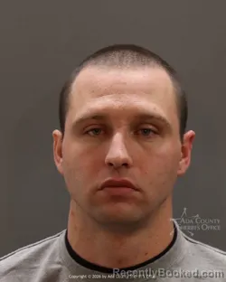 Mugshot of Taylor Jacob Hodges booked in Ada County, Idaho on March 26, 2026