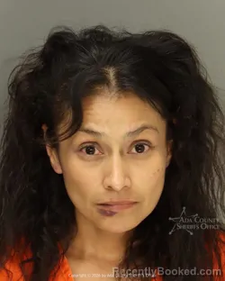 Mugshot of Christina Delarosa booked in Ada County, Idaho on July 3, 2026