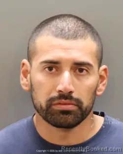 Mugshot of Hernan Sandoval Sanavria booked in Ada County, Idaho on August 28, 2026