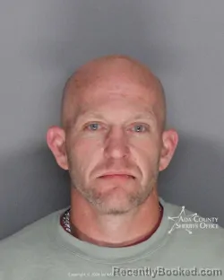 Mugshot of Alan David Knight booked in Ada County, Idaho on March 24, 2026