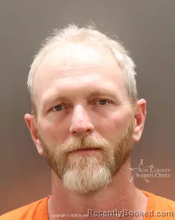Mugshot of Cody William Haller booked in Ada County, Idaho on October 9, 2026